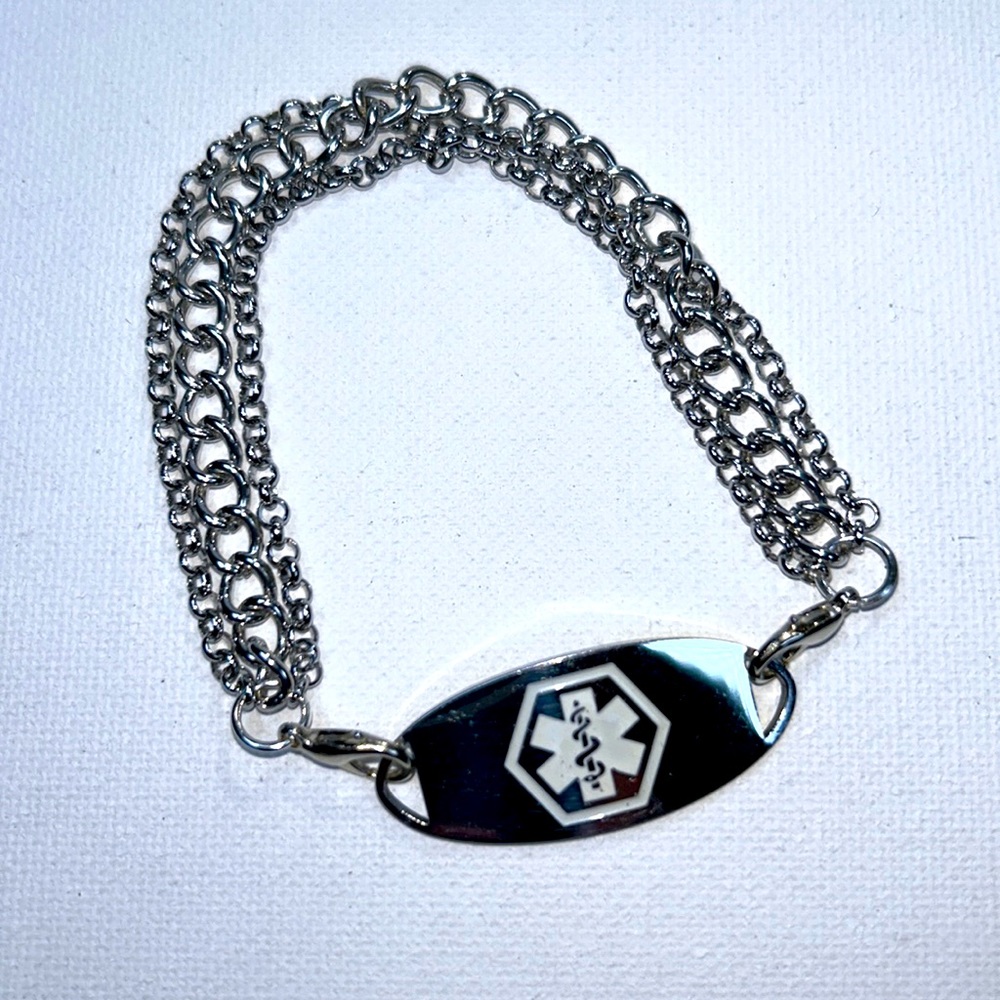 Artisan Handmade Modern Stainless Steel Bracelet For Your Medical Alert Tag Boho